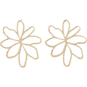 Phase Eight Gold Open Flower Stud Earrings